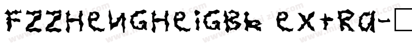FZZhengHeiGBK Extra字体转换